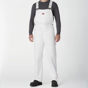 NWT Men's White Painter's Bib Overalls